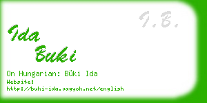 ida buki business card